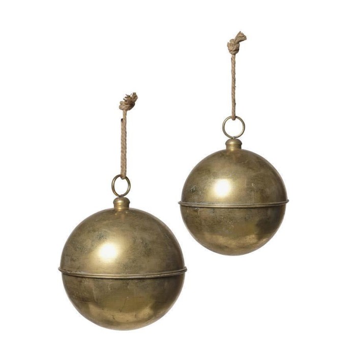 SFERE SET 2 SOSPESE D.30 D.35 ORO